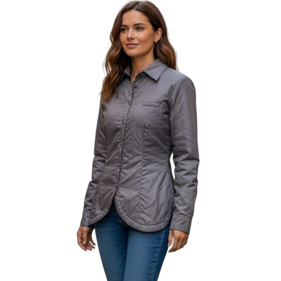 Armani Collezioni Jackets & Blazers - Armani Collezioni Lightweight Gray Puffer Jacket/Blazer, EU 48 / Size 12